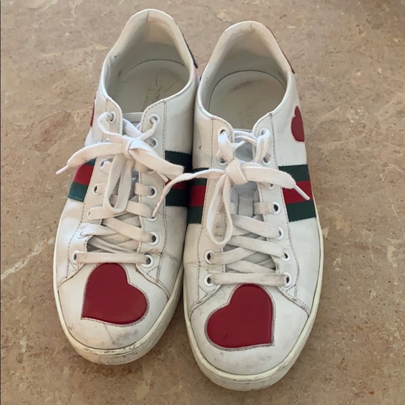 Gucci Shoes - Gucci heart sneakers